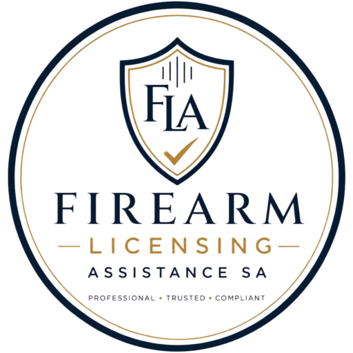FLA SA consultant assisting a client with firearm licence application paperwork